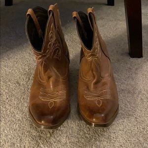 Bed Stu Ottawa Ankle Cowboy Booties sz 8.5